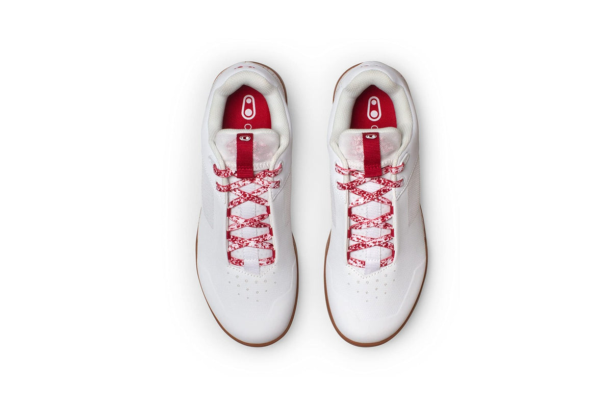 Crank Brothers Mountain Shoes MALLET LACE WHITE / RED - GUM OUTSOLE SPLATTER 6