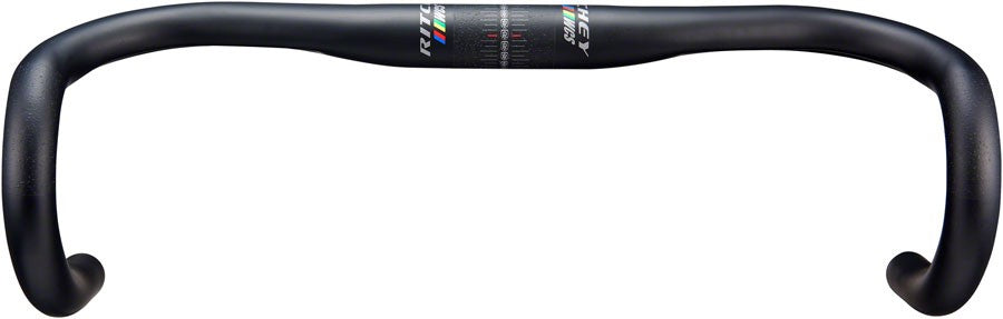 WCS Streem Drop Handlebar 40cm 31.8 Clamp 128mm Drop Aluminum Black 2
