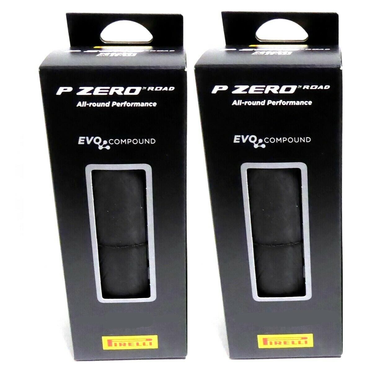PAIR of Pirelli P ZERO SmartEVO Road Tires 700x28C Folding Clincher Black 2-Pack 1