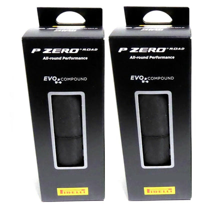 PAIR of Pirelli P ZERO SmartEVO Road Tires 700x28C Folding Clincher Black 2-Pack 1