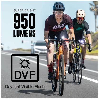 NiteRider Lumina Micro 950 Lumen USB-C Rechargeable Front Bike Light – 5 Modes 5