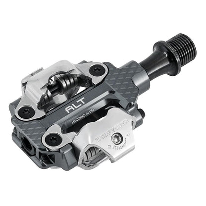 Wolf Tooth MK0 ALT XC Dual-Sided Clipless Pedals Alloy Shadow Gray Shimano SPD 2