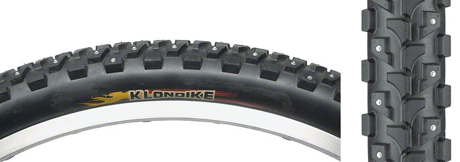 Kenda Klondike K946 Tire - 26 x 1.95, Clincher, Wire, Black, 30tpi, Studded 1