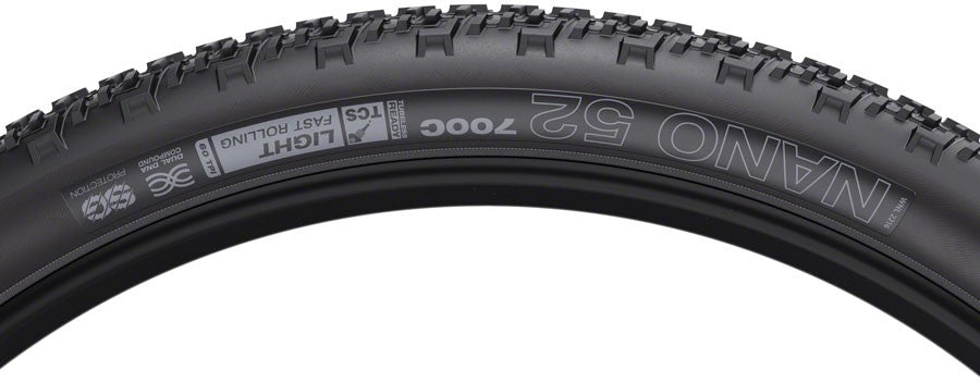 WTB Nano Tire - 700 x 52, TCS Tubeless, Folding, Black, Light/Fast Rolling, Dual 2