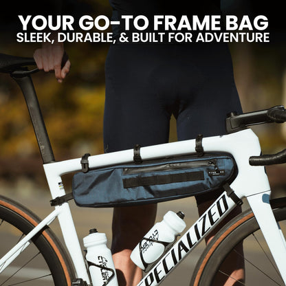 ALMSTHRE Signature Bike Frame Bag - Cosmic Blue, Small/Medium Sizing | Durable 5