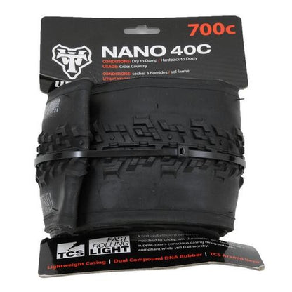WTB Nano TCS Light & Fast Rolling Folding Cross Tire 700x40c Black 1