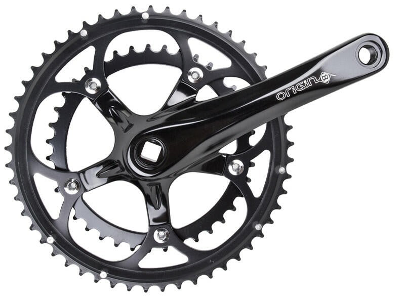 Origin-8 Pro Pulsion Alloy Road Crankset Or8 P/p Rd 172x53/39 Sq Blk 1