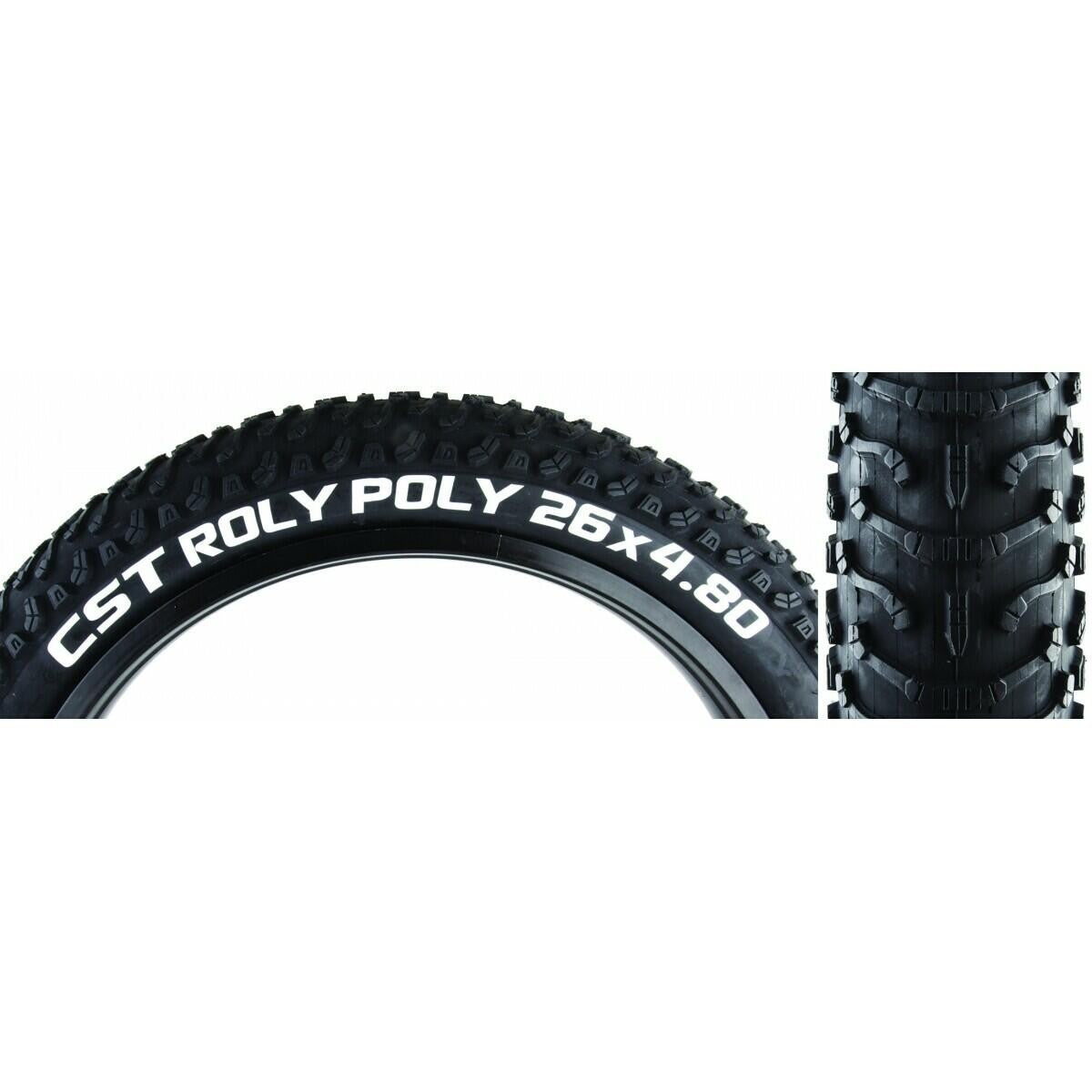 CST Premuim Roly Poly Fat Tire 26x4.8 Black Wire Clincher Single Compound 60TPI 1