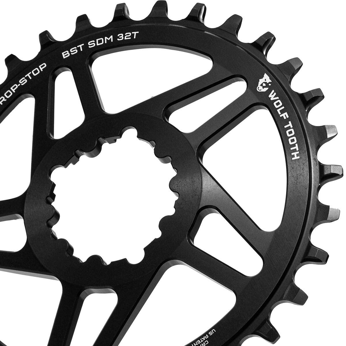 Wolf Tooth Direct Mount Chainring 32T Drop-Stop B, SRAM 3-Bolt Boost Cranks, 3mm 2