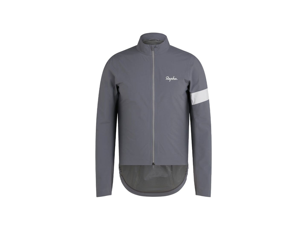 Rapha Core Cycling Rain Jacket M Grey/White 1