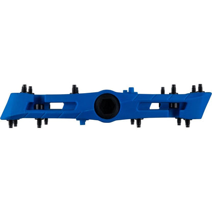 Raceface Chester Large Platform Pedals Cr-Mo Spindle 9/16" Blue Pair 3