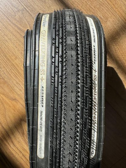 Panaracer GravelKing SS Tire 700x28 Clincher Folding Black Semi-Slick 1