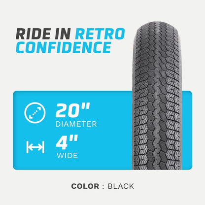 Vee Tire Co. Chicane Tire - 20 x 4.0 Clincher Wire Black Performance Override 2