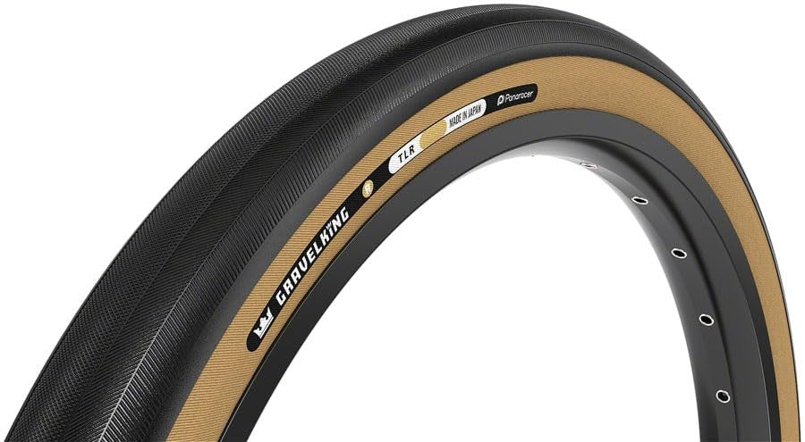 Panaracer GravelKing R Tire 700x45c Tubeless Folding Black/Amber 1