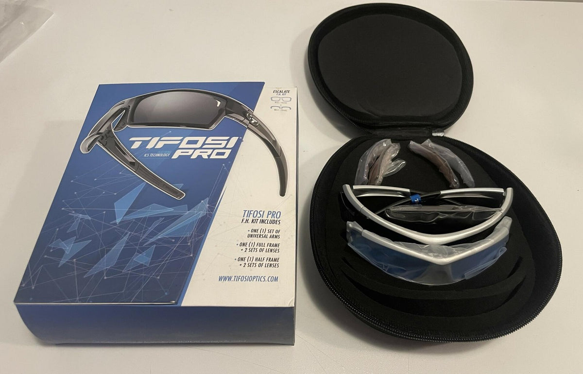 Tifosi Pro F.H. Kit Escalate Sunglasses - Silver/Black - Interchangeable Lenses 1