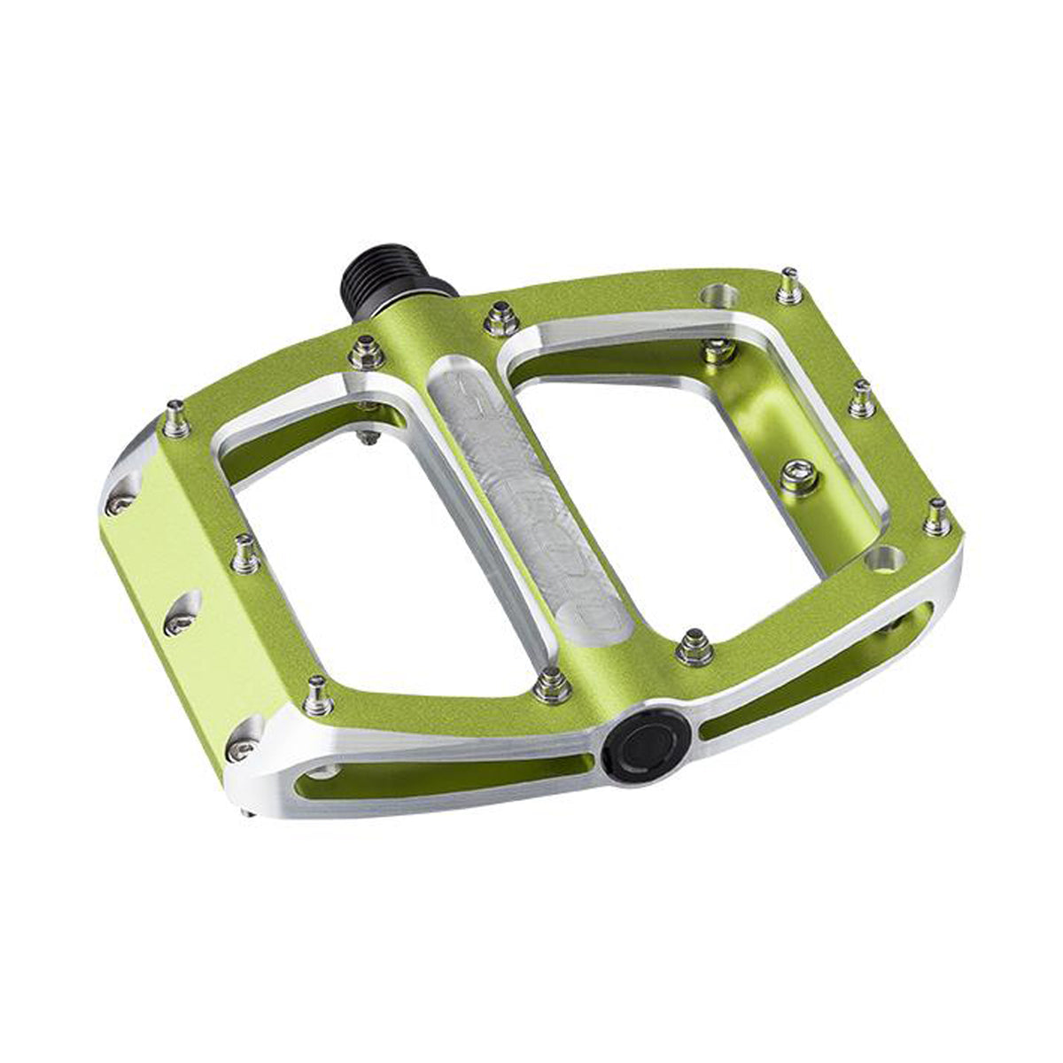 Spank Spoon 110 Pedals - Platform, Aluminum, 9/16", 110mm Wide, Green 1