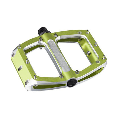 Spank Spoon 110 Pedals - Platform, Aluminum, 9/16", 110mm Wide, Green 1