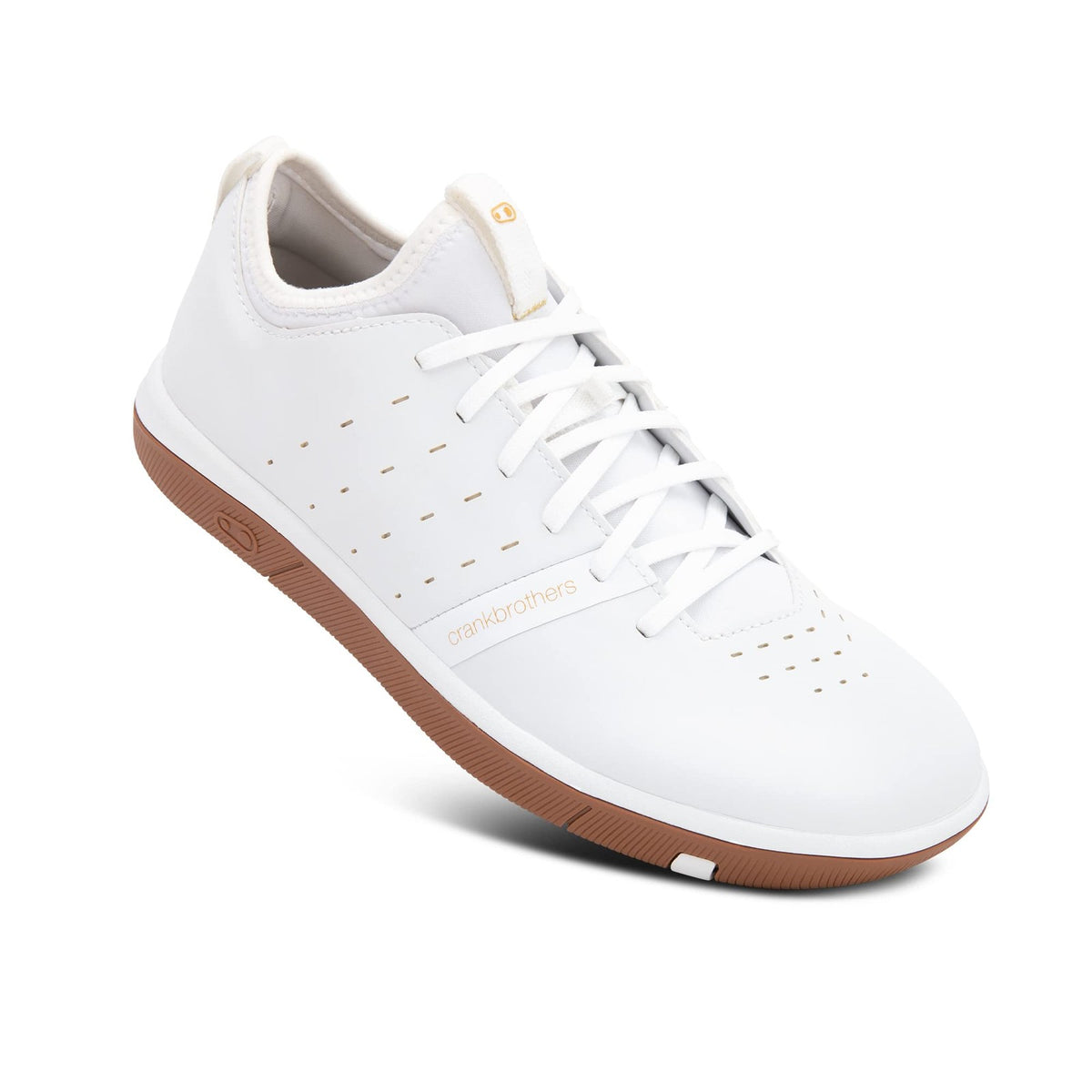 Crank Brothers Mountain Shoes STAMP STREET LACE WHITE / GOLD - GUM OUTSOLE 8.0 1