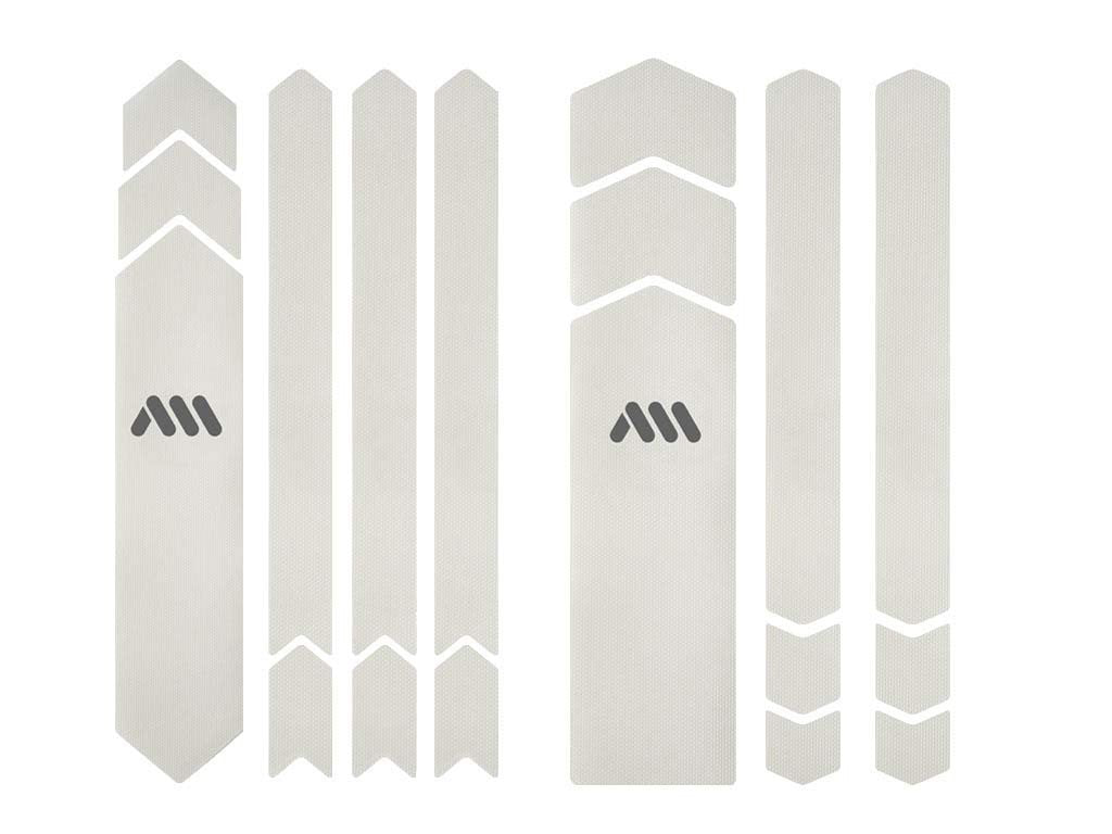 All Mountain Style Full Honeycomb Frame Guard Kit, 18-Pieces, Clear/Silver 2