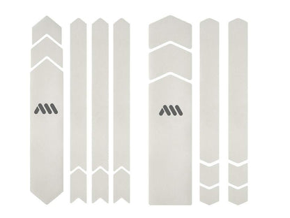 All Mountain Style Full Honeycomb Frame Guard Kit, 18-Pieces, Clear/Silver 2