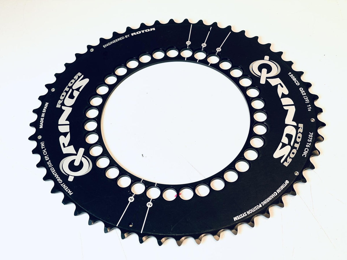 NOS Rotor Qrings 52t 11-Speed Chainring Black Optimum Chainring Position System 1