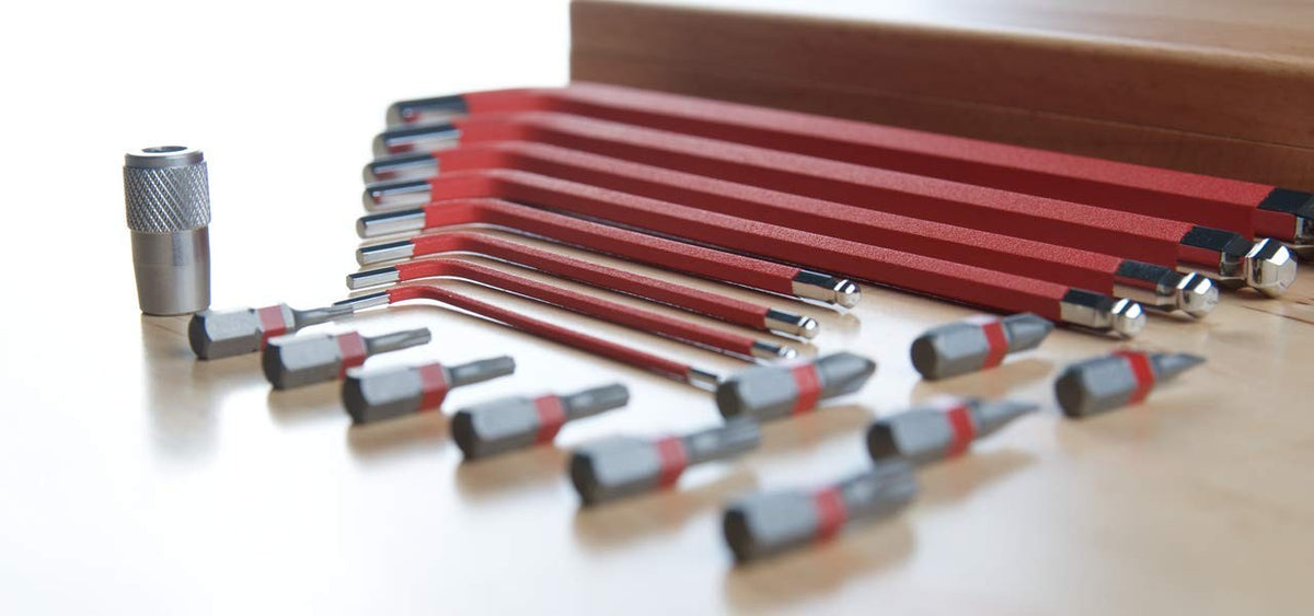 SILCA HX-ONE Home Essential Allen Key Set, L - Wrench Tool KIT, Wood Case 7