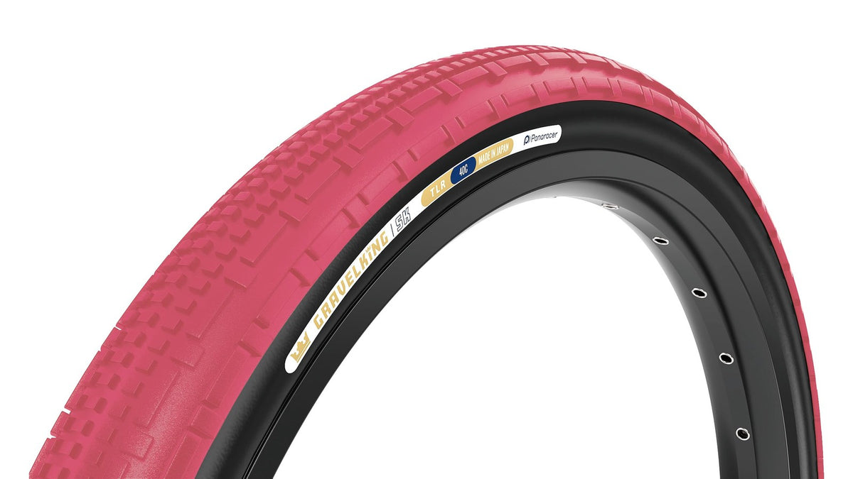 Panaracer GravelKing SK TLR Tire 700x40c Tubeless Ready Folding Cranberry/Black 1