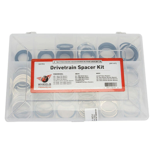 Wheels Manufacturing BB30 Spacer Kit 120pc Bb30 Shimswave Washers 1