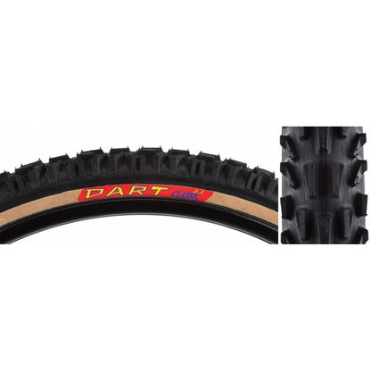 Panaracer Dart Tire 26x2.1 Folding Bead Black/Tan 559-ISO MTB 60TPI 2