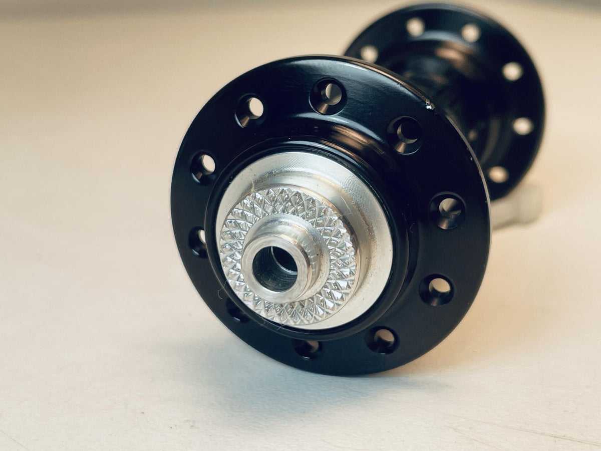 NOS White Industries H2 Front Road Hub 20h 100 x 9mm QR Black Anodized 3