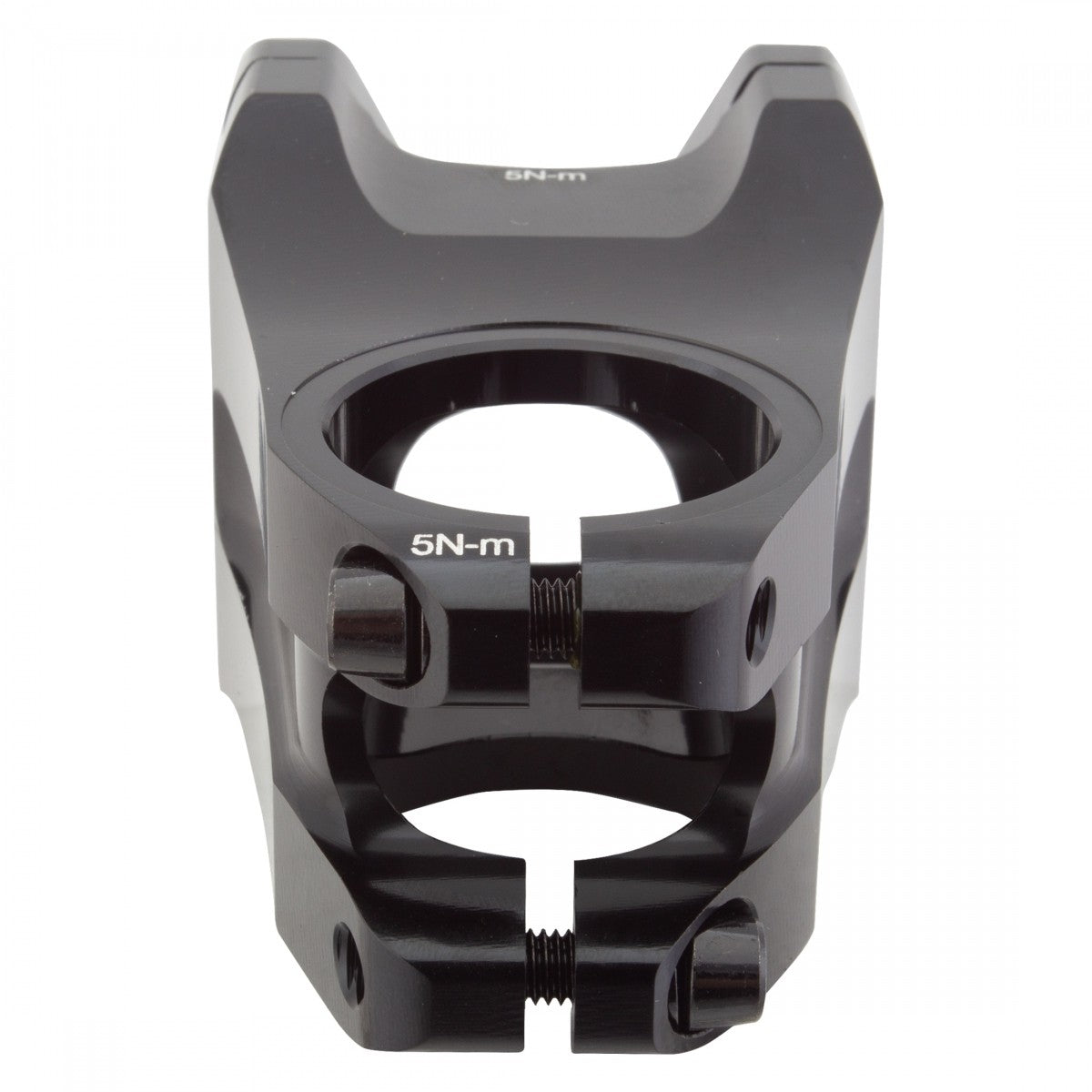 Origin8 Flux 31.8mm MTB Stem 55mm 0 Black 4-Bolt Front Loading Faceplate 3