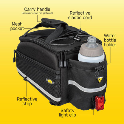 Topeak Trunk Bag EX 8.0L Black for Rear Bicycle Rack Storage - TT9645B2 4