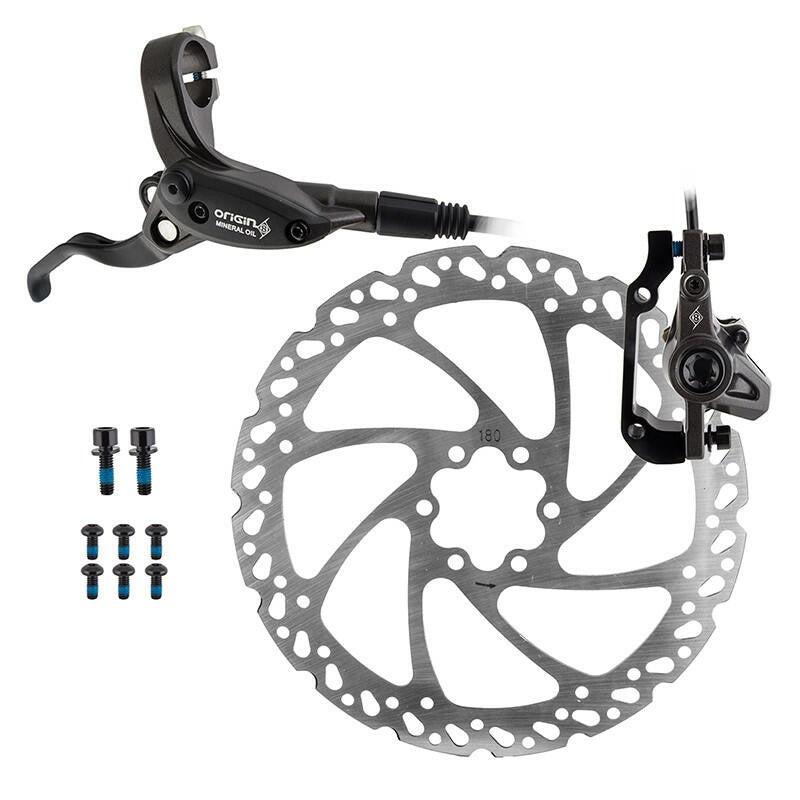 Origin-8 Vise Hydraulic Disc Brake Brake Disc Or8 Vise Hyd Ft W/lvr 180 Bk 1
