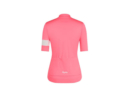 Rapha Core Women's Cycling Jersey L Visibility Pink/White 2
