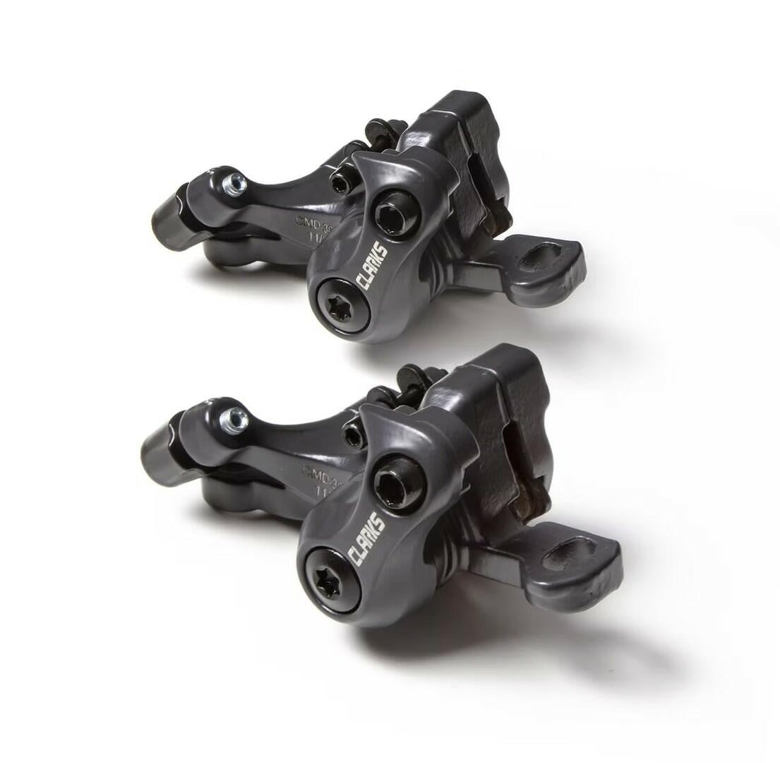 Clarks CMD-30 Mechanical IS Disc Brake Caliper Front/Rear Set w/ 160mm 2