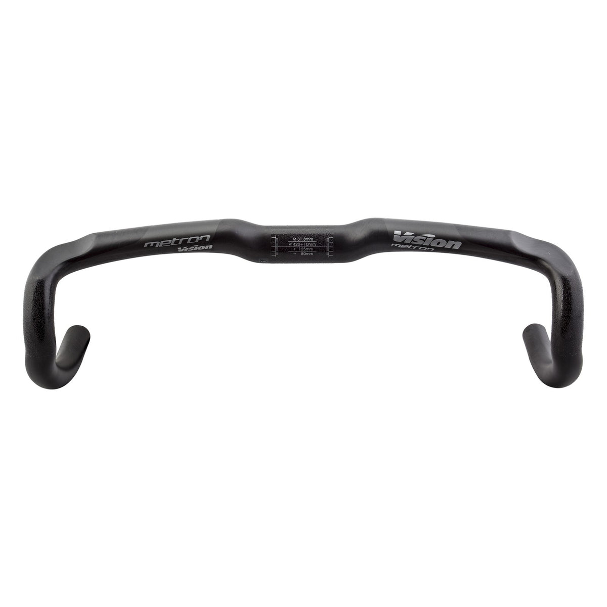 Vision Metron 4D Drop Handlebar - Carbon, 31.8mm, 42cm, Black 1