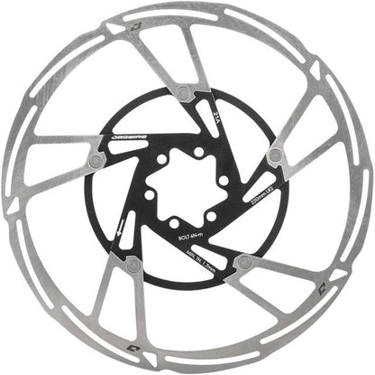 Jagwire Pro LR2 Disc Brake Rotor - 220mm, 6-Bolt, Silver/Black 2