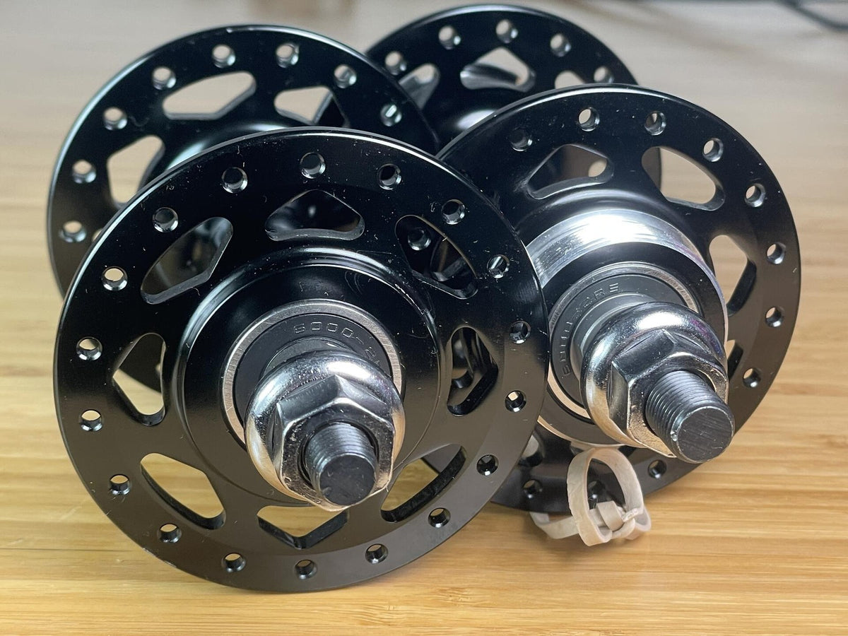 NOS COBRA Track/Fixie/BMX 36h Hub Set 100/120mm Fix / Free - Black Powder Coat 2