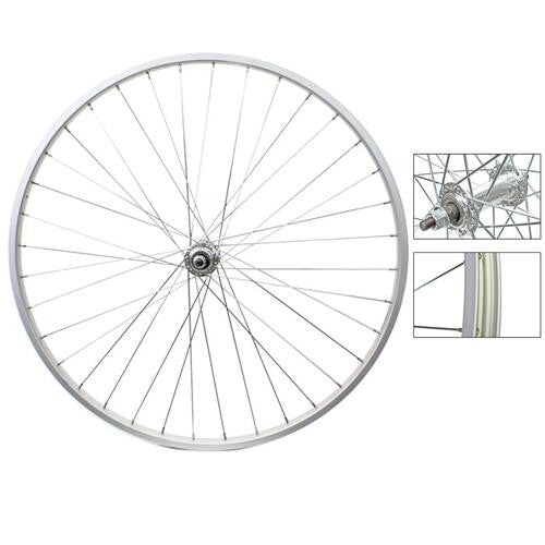 Weinmann RM19 Front Road Wheel 27in Silver 36-Hole Alloy Bolt-On Axle Hub 1