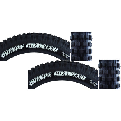 Pack of 2 Maxxis Creepy Crawler Tire Single Compound Super Tacky 50PSI 20x2.5 1