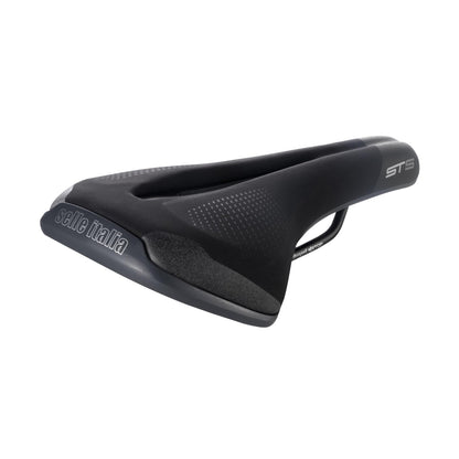 Selle Italia ST 5 Flow Saddle, S2 IDmatch, FeC Alloy Rail, Soft-Tek, Black 1