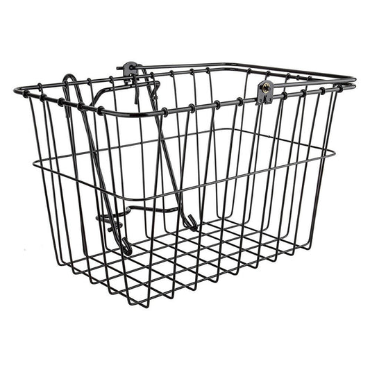 Wald #133GB Front Lift-Off Basket 14.5x9.5x9" + Handlebar Bracket Black Standard 1