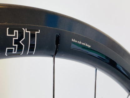 3T Mercurio 40 LTD Stealth Black Tubular Carbon 700c Rear Wheel 10/11s Multisys 8