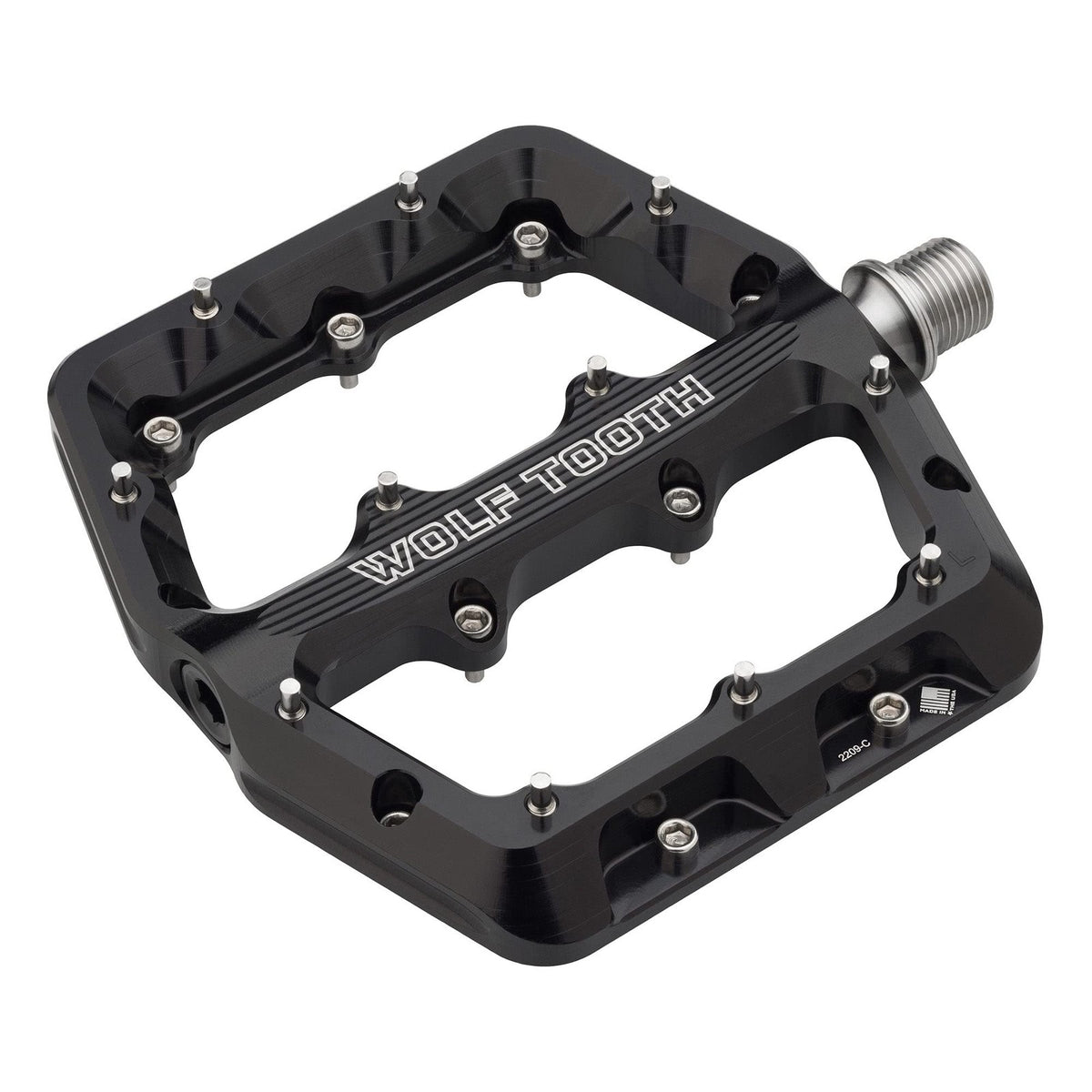 Wolf Tooth Waveform Aluminum Platform Pedals - Black, Large 2