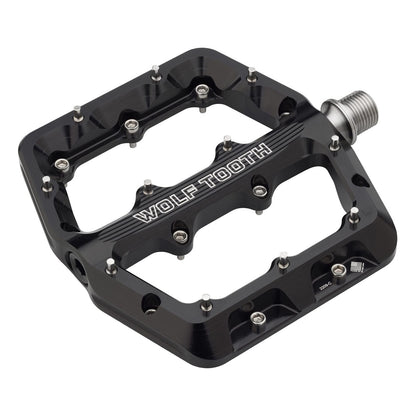 Wolf Tooth Waveform Aluminum Platform Pedals - Black, Large 2