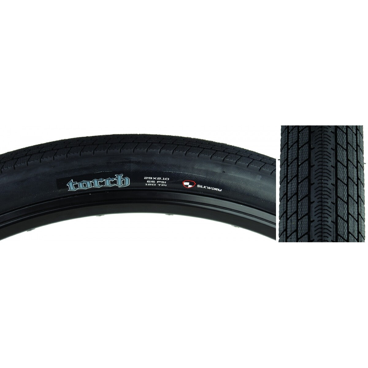 Maxxis Torch Tire 29x2.1 Black Folding 120TPI SC/SW SilkWorm 1