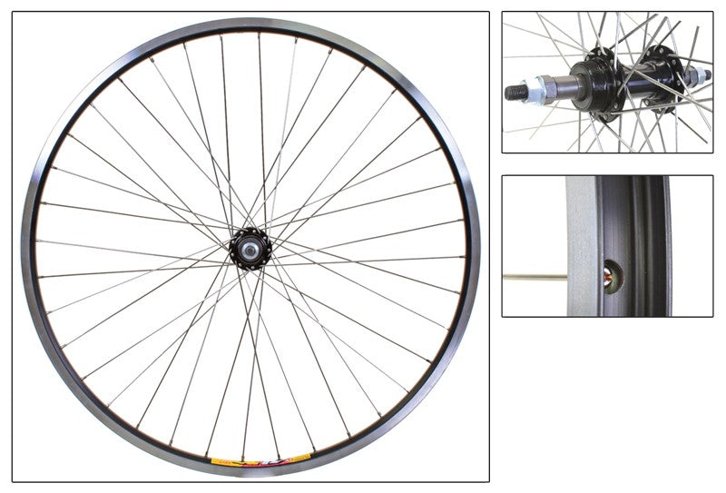 Wheel Rear 26X1.5 Wei Zac19 Bk Msw 36 Aly Fw 5/6/7Sp Bo Bk 135Mm Ss2.0Sl 1