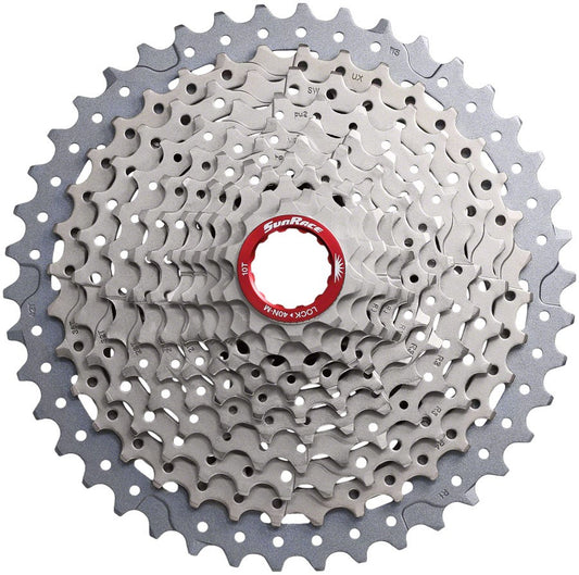 SunRace MX9X Cassette - 11-Speed, 10-42t, Metallic Silver, For XD Driver Body 1