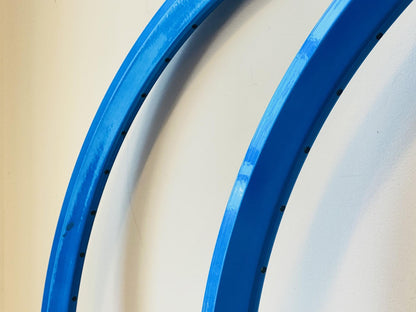 Velocity Chukker 700c Rim Set 48h Blue Anodized NMSW - Made in Australia 6
