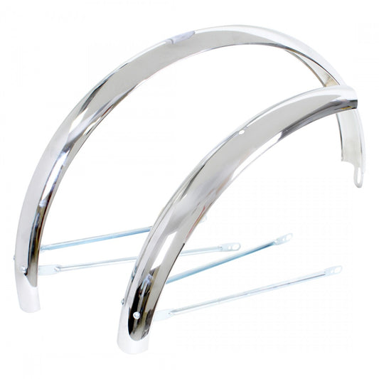 Wald Bicycle Products #952-26 Middleweight Fenders Chrome 26" Cruiser 1
